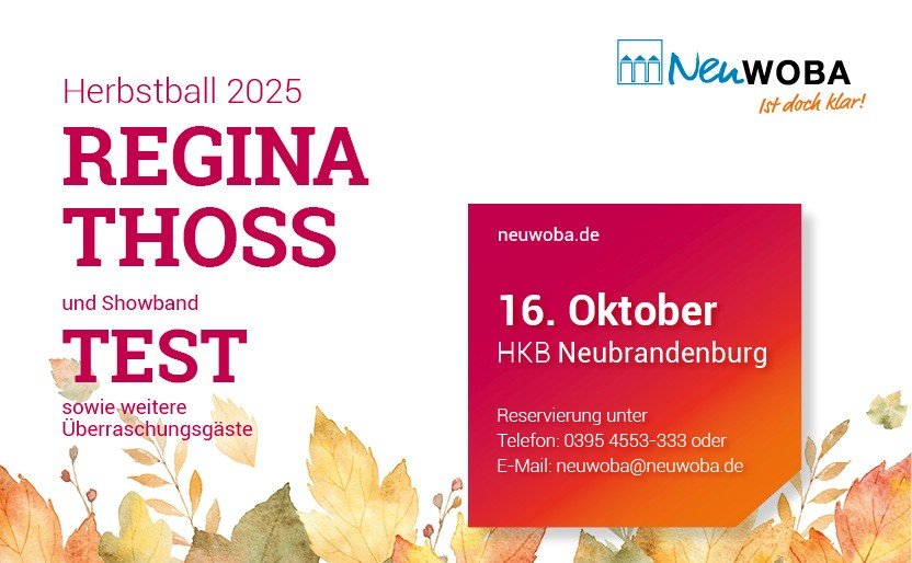 News: 18. Herbstball der Neuwoba Bild / Grafik um die News 18. Herbstball der Neuwoba zu visualieren.